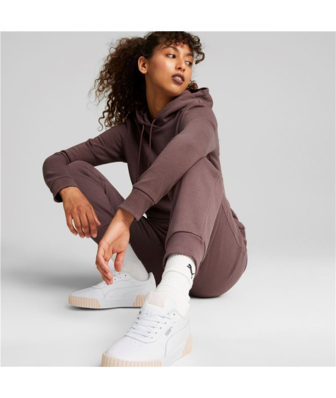 Calças Puma ESS+ Embroidery High-W Castanho...