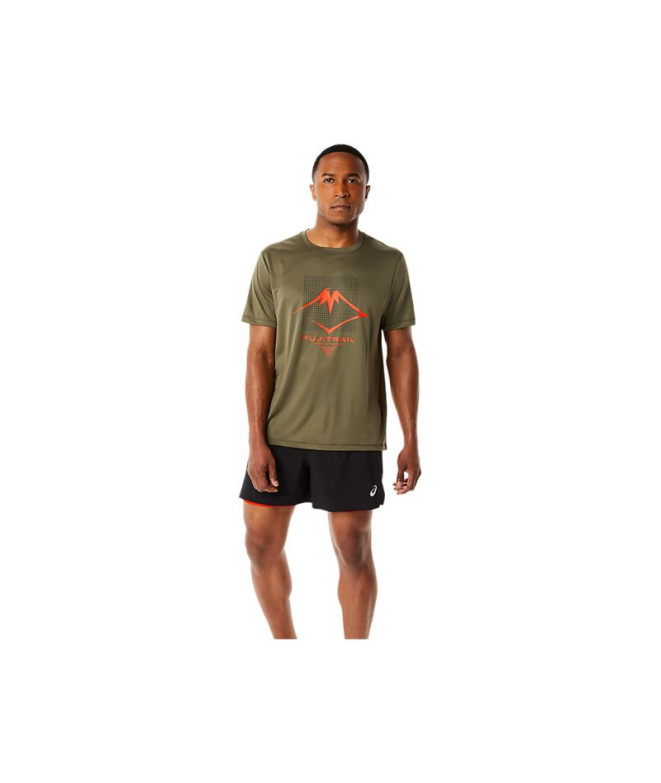 ASICS FUJITRAIL Top de Running de Trilho para Homem Verde