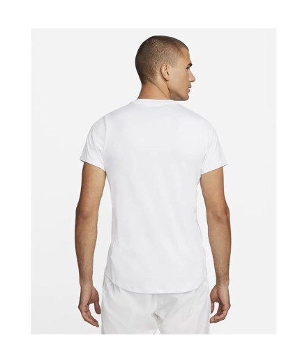 T-shirt tennis Nike Court Homme de Dri-FIT Advantage Blanc 2