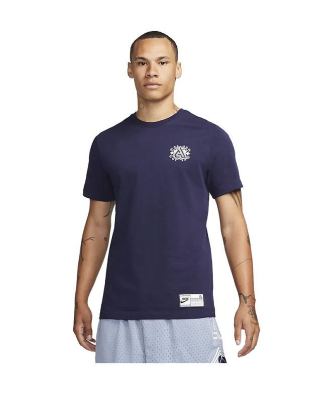 T-shirt basket-ball Nike Homme de Gianni Blue