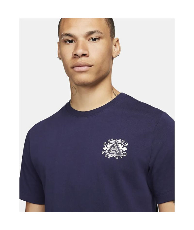 Camiseta basquetebol Nike Homem de Gianni Blue