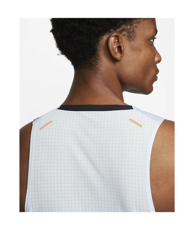 T-shirt trail Nike Homme de Dri-FIT Rise 365 Bleu