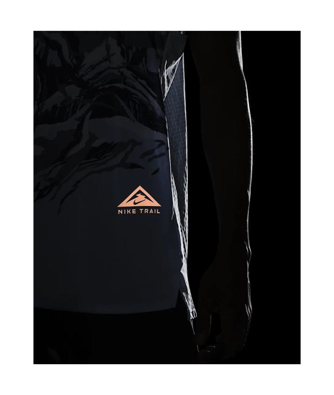 Camiseta trail Nike Homem de Dri-FIT Rise 365 Blue