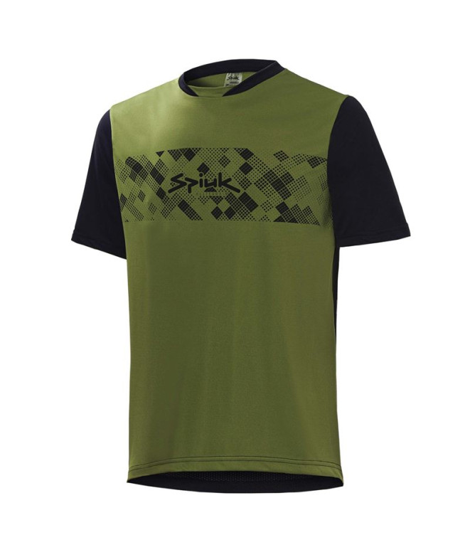 ciclismo jersey Spiuk Anatomic Classic Homem Verde