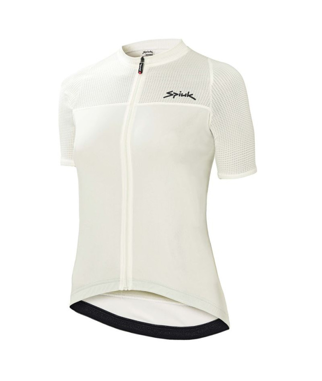 ciclismo jersey Spiuk ANATOMIC W Mulher Branco