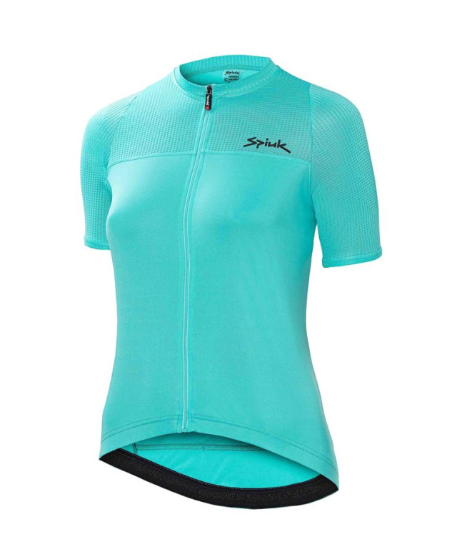 ciclismo jersey Spiuk ANATOMIC W Mulher Turquoise