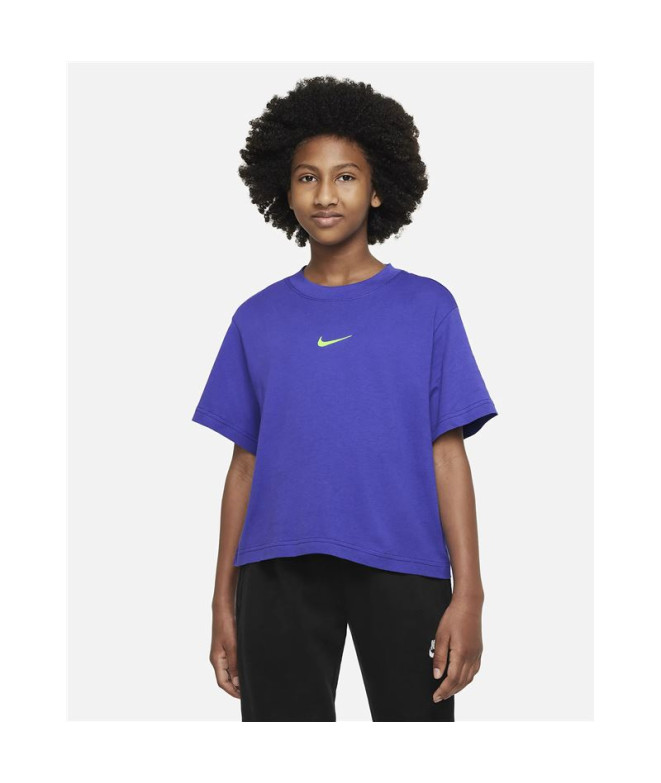 T-shirt Nike Sportswear Girl Bleu