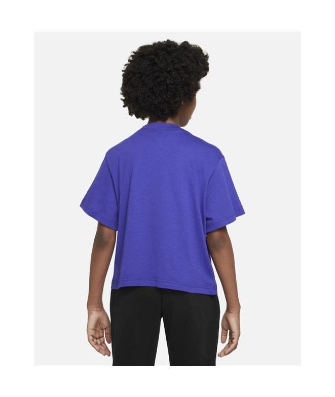 T-shirt Nike Fille Bleu Sportswear