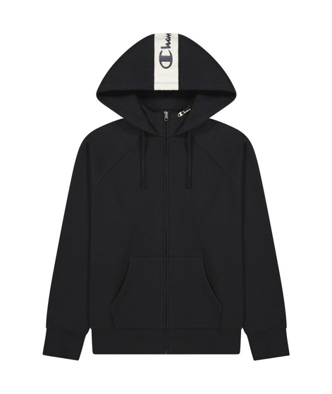 Sweatshirt Champion Hooded Full Zip Noir