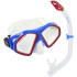 Set Tubo + Máscara Aqua Lung Hawkeye Combo Azul Vermelho