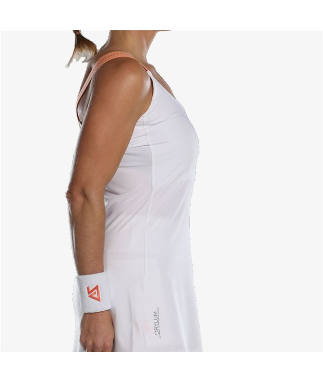 Vestido com pala Bullpadel ADAMA Mulher Branco