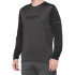 Camiseta ciclismo 100% by RIDECAMP Manga comprida Preto