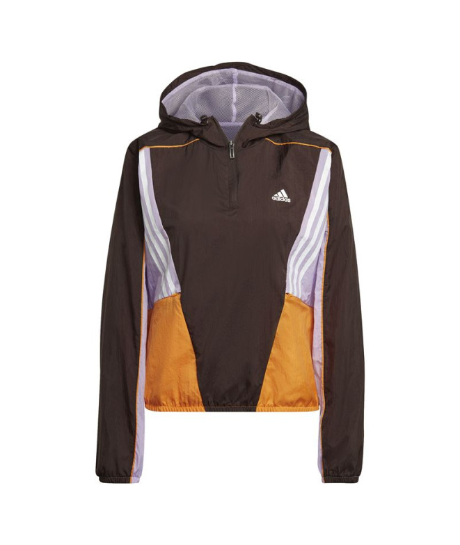 Sweatshirt adidas Hyperglam Castanho para mulher