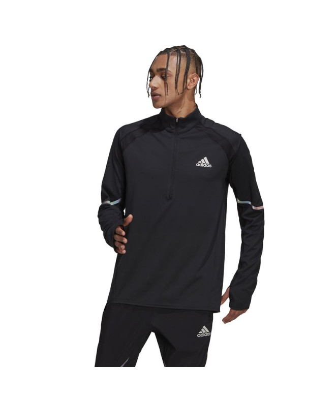 Sweatshirt adidas Fast 1/2 Zip Man BK