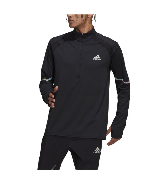 Sweatshirt adidas Fast 1/2 Zip Man BK