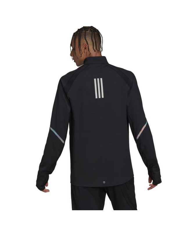 Sudadera adidas Fast 1/2 Zip Hombre BK