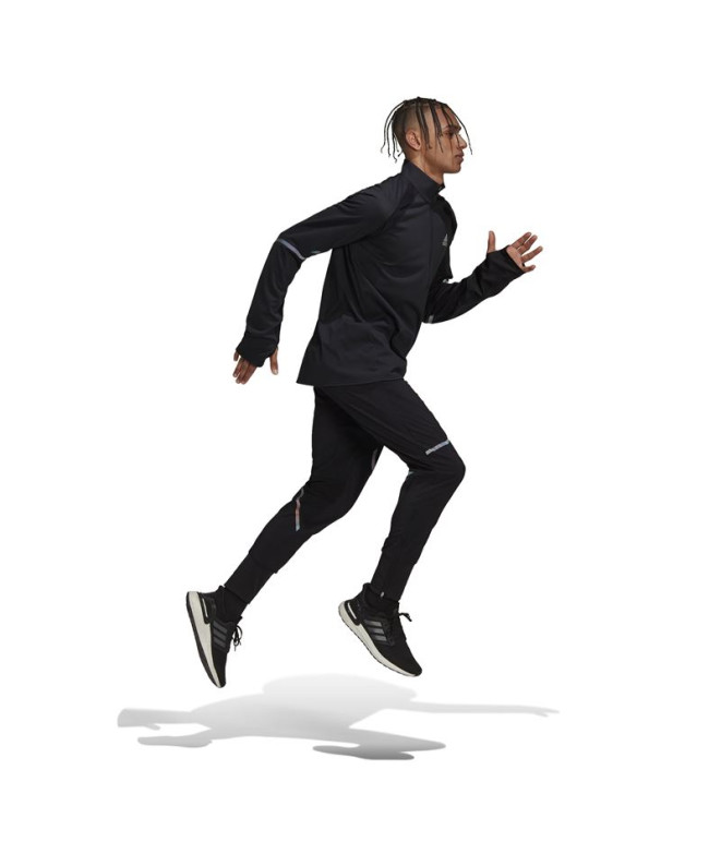 Sudadera adidas Fast 1/2 Zip Hombre BK