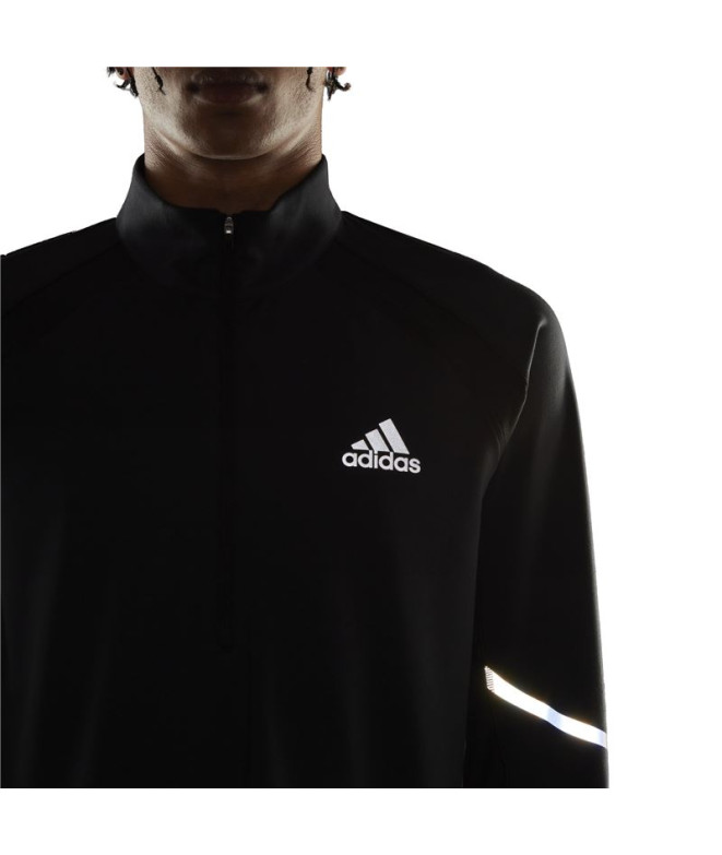 Sweatshirt adidas Fast 1/2 Zip Man BK