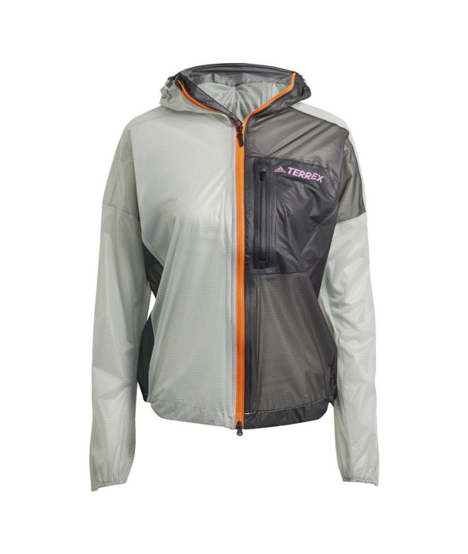 Casaco adidas Agr Rain JW Women Cinzento