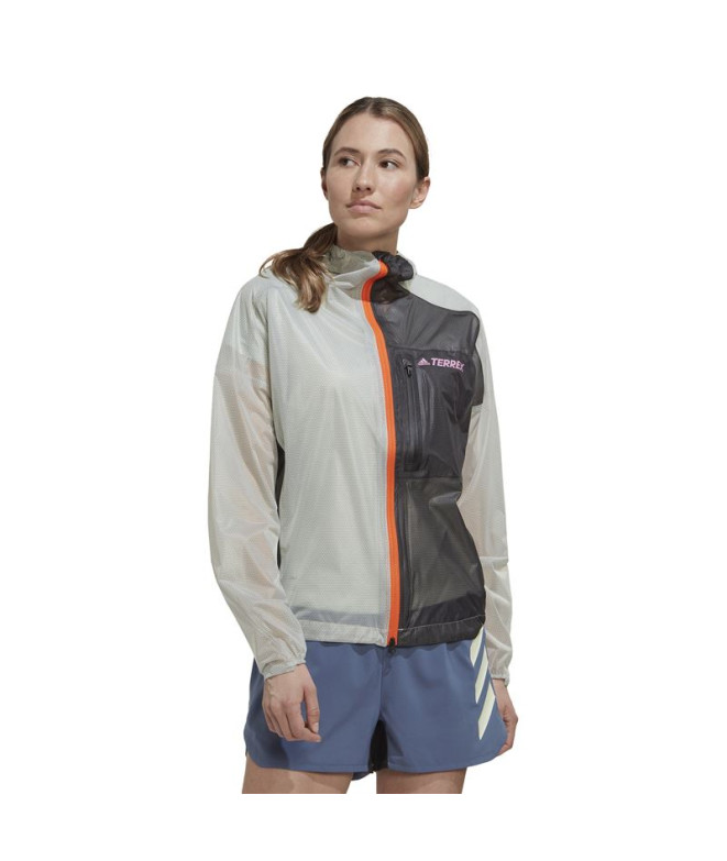 Chaqueta adidas Agr Rain JW Mujer Grey
