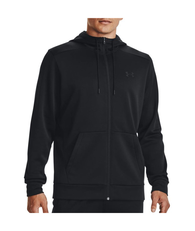 Casaco Under Armour Homem Casaco com capuz Fleece FZ Preto