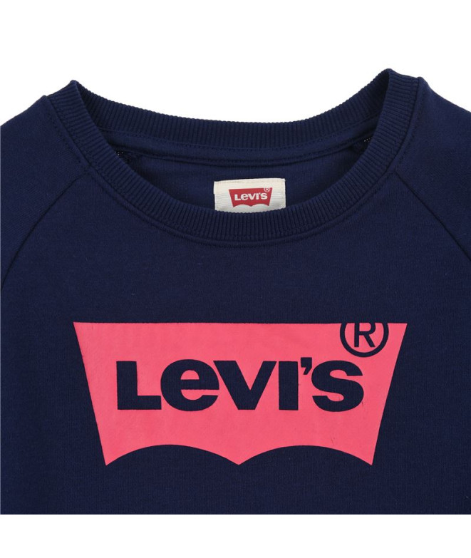 Levi's BATWING CREWNECK Sweatshirt fille Bleu