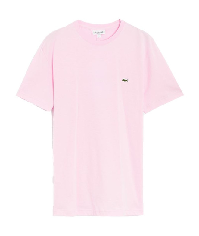 T-shirt Lacoste Hommes Coton Rose
