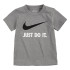 Camiseta Nike Swoosh Jdi Ss Cinzento para crianças Infantil