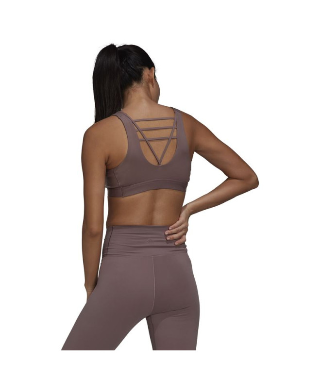 Sutiã esportivo adidas Mulher Coreflow Luxe Purple