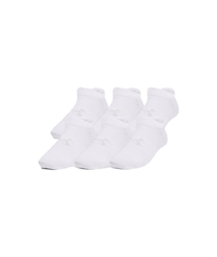 Meias Under Armour Essential No Show Kids Wh
