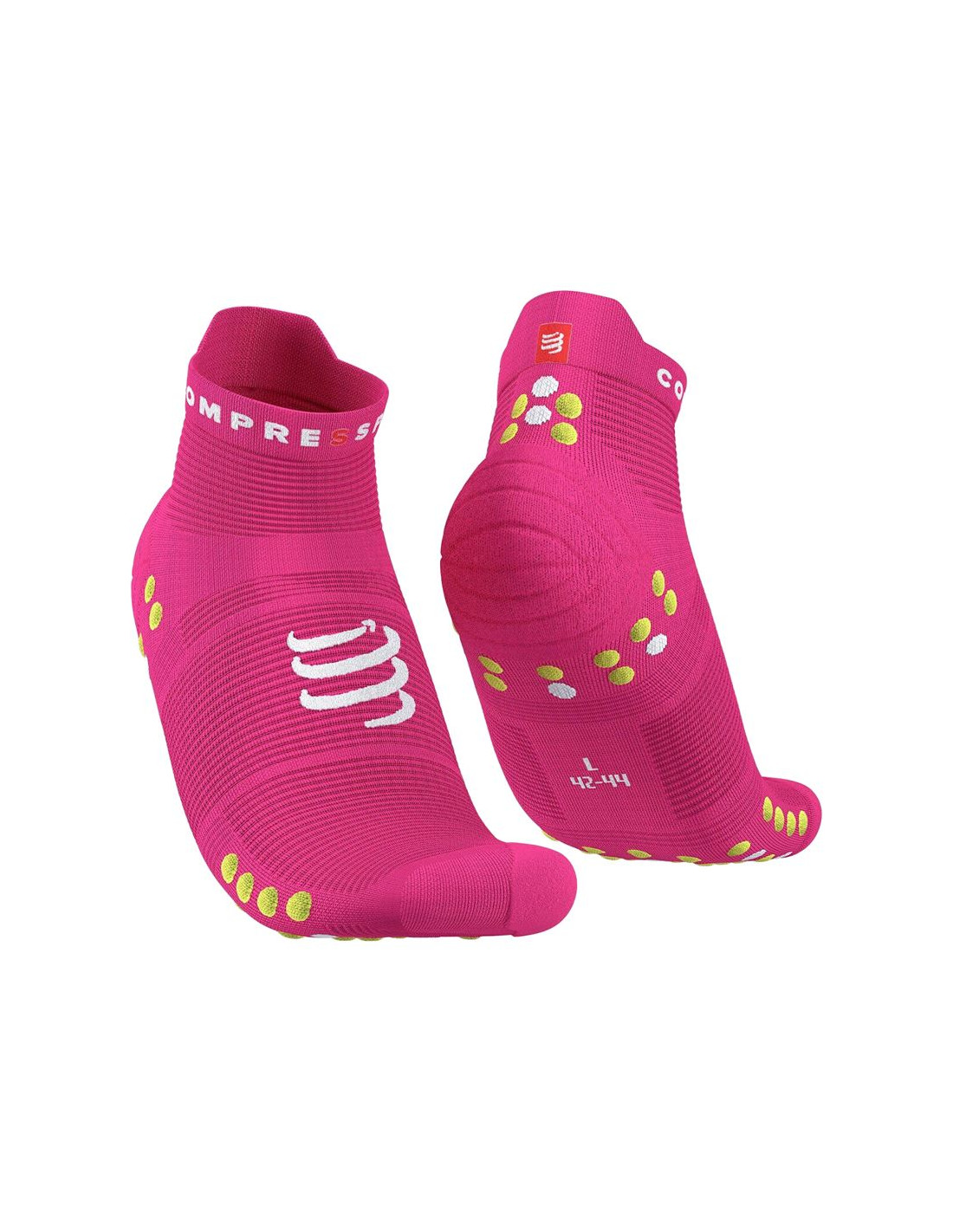 Calcetines de running compressports pro racing socks v4.0 pink