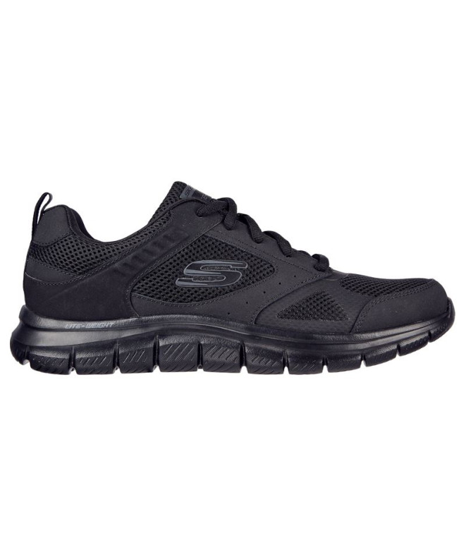 Chaussures Skechers Track - Syntac Homme Cuir noir/masque/bordures noires