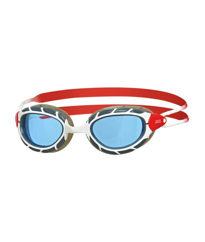 Gafas de natación Zoggs Predator White/ Red
