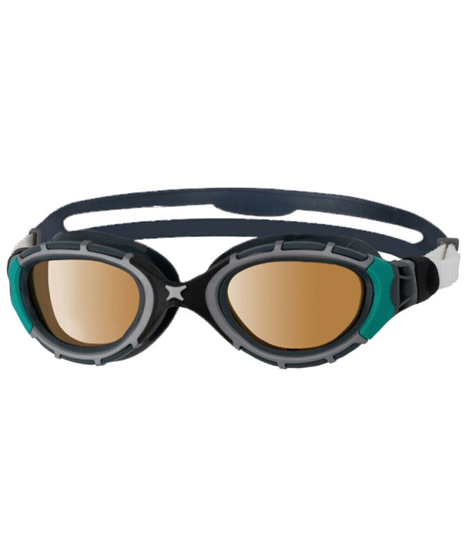 Gafas de natación Zoggs Predator Flex Polarized Black/Green