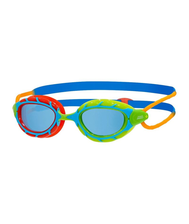 Zoggs Predator Óculos de natação para crianças Azul/Vermelho