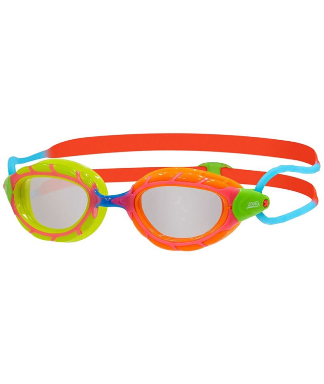 Zoggs Predator Óculos de natação para crianças Vermelho/Laranja