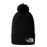 Gorro con Pompón The North Face Logo Box BK