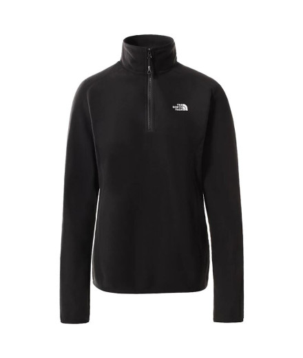 Forro The North Face 100 GLACIER 1/4 ZIP Feminino Preto