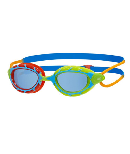 Óculos de natação Zoggs Predator Infantil Verde/Vermelho