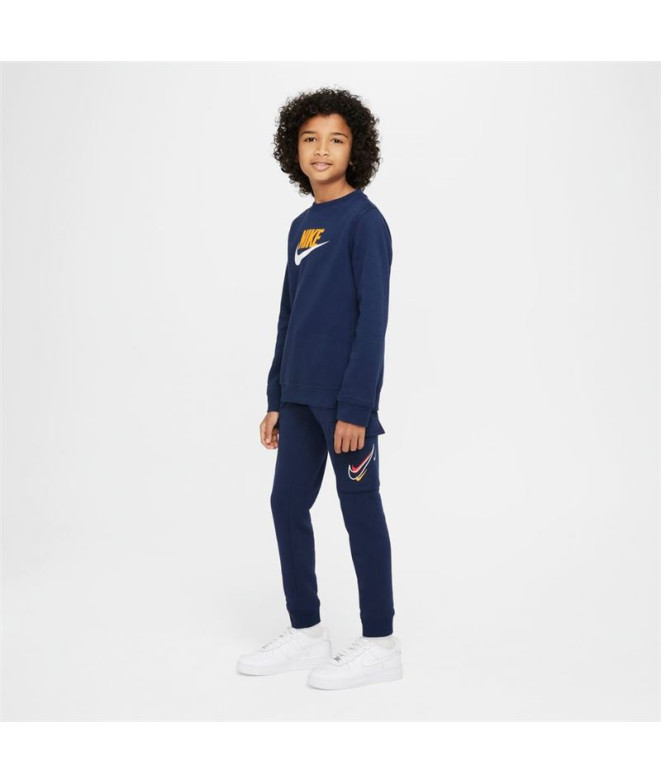 Pantalons Nike Enfant Bleu Sportswear
