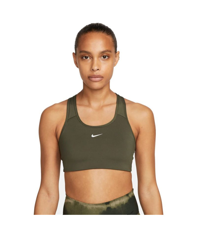 Soutien de desporto Nike Dri-FIT Swoosh Verde para mulher
