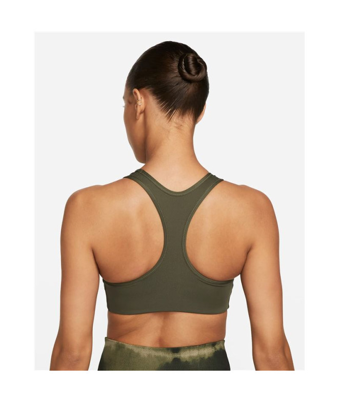 Brassiere de sport Nike Femme Dri-FIT Swoosh Vert