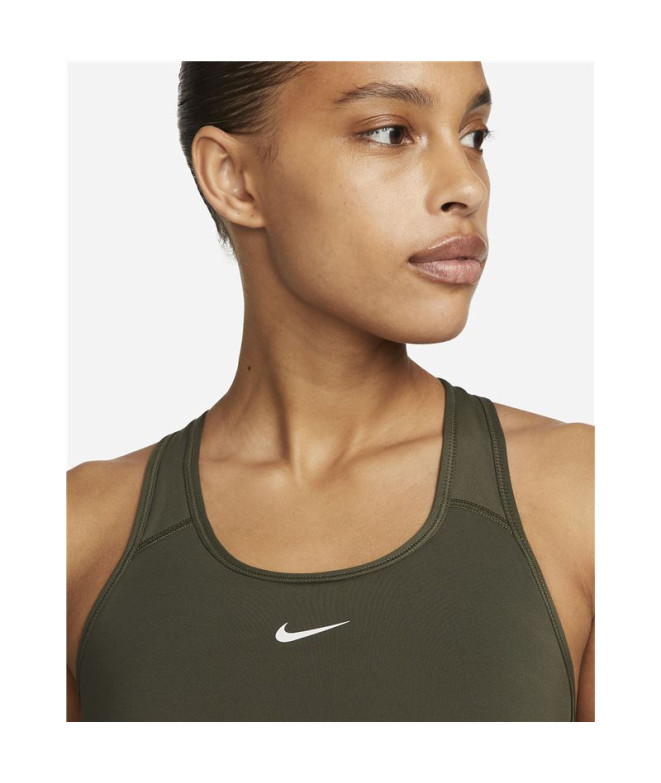 Brassiere de sport Nike Femme Dri-FIT Swoosh Vert