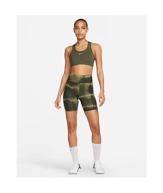 Brassiere de sport Nike Femme Dri-FIT Swoosh Vert