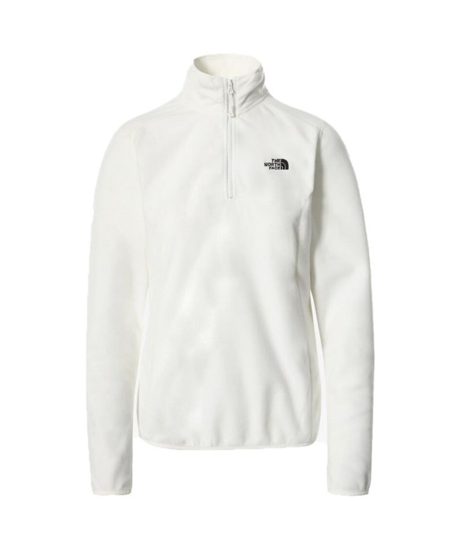 Sweatshirt The North Face 100 GLACIER 1/4 ZIP Femmes Blanc