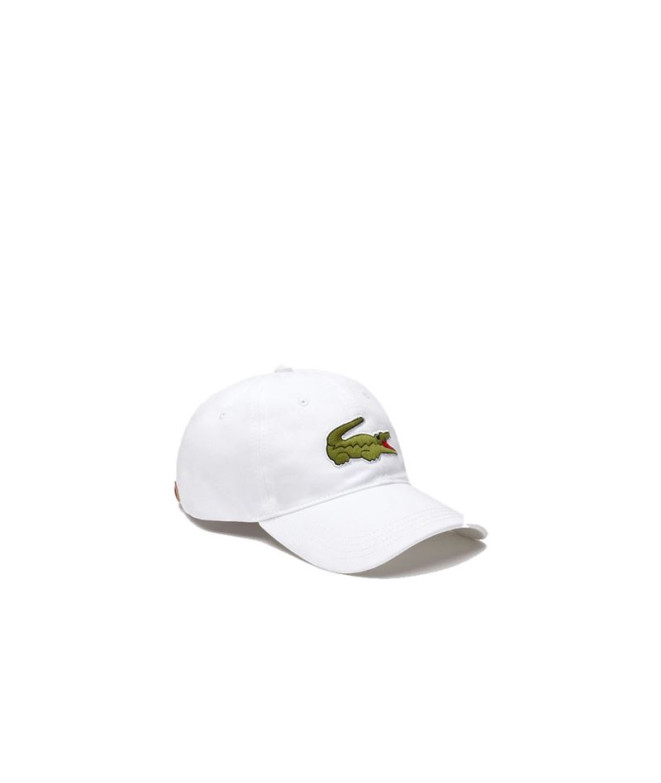 Boné Lacoste Branco Ovesized