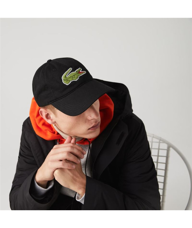 Gorra Lacoste Ovesized Negro