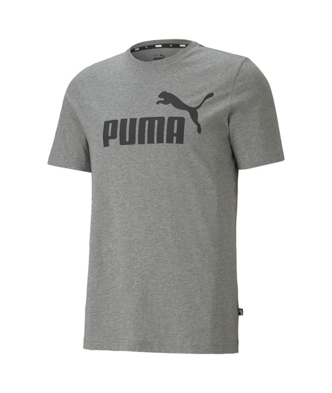 Camiseta Puma Ess Logo Hombre Gris
