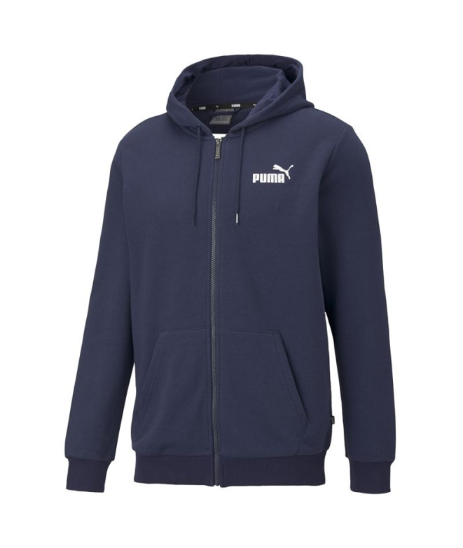 Casaco Homem Puma Essentials pequeno logótipo azul