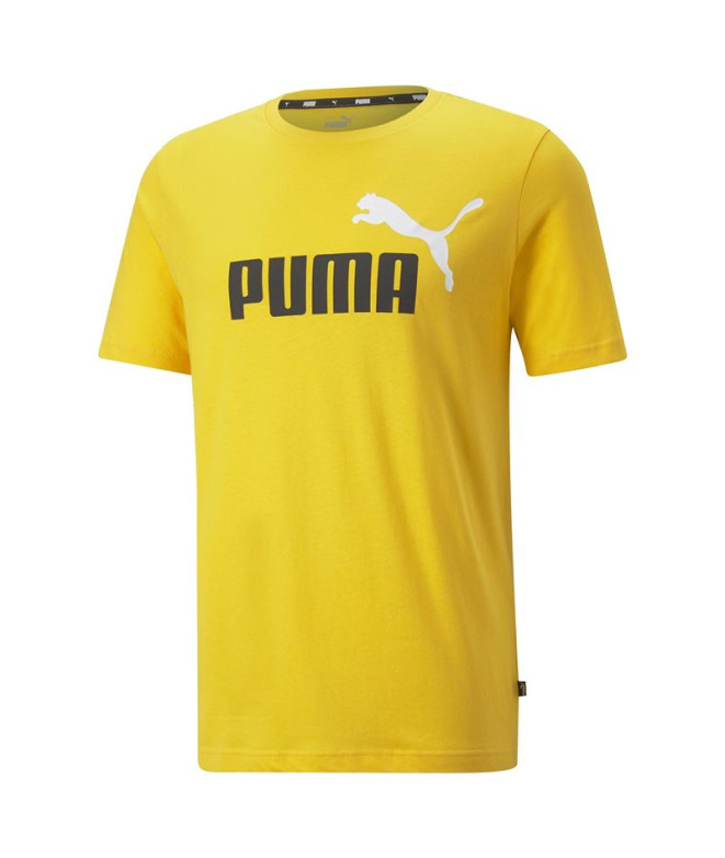 Camiseta Puma Essentials+2 Colour Logo Hombre Yellow